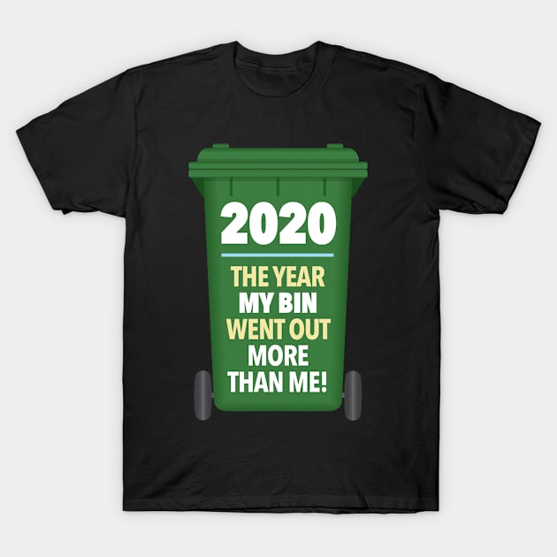 2020 The Year My Bin Went out More than Me T-Shirt by MapYourWorld